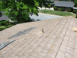 roof before repairs